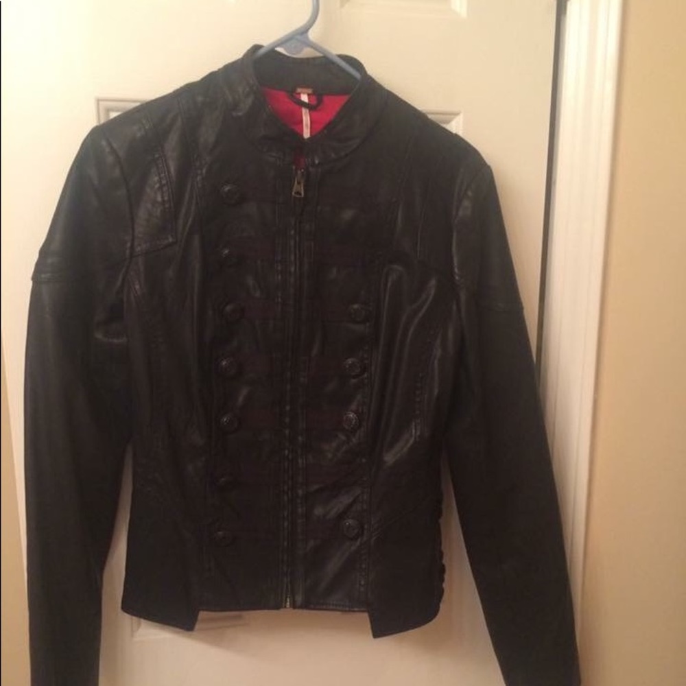 Free People Faux Leather Jacket